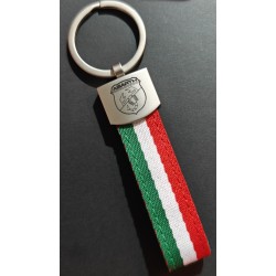 Tricolore lanyard keyring