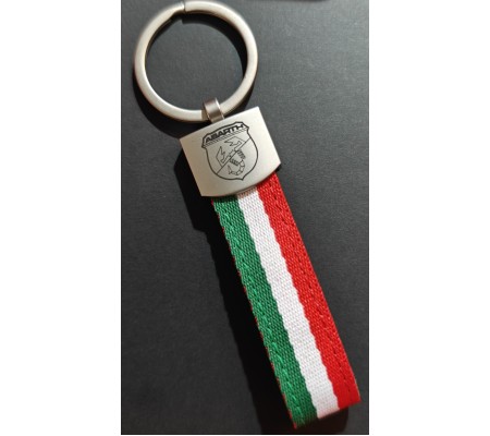 Tricolore lanyard keyring