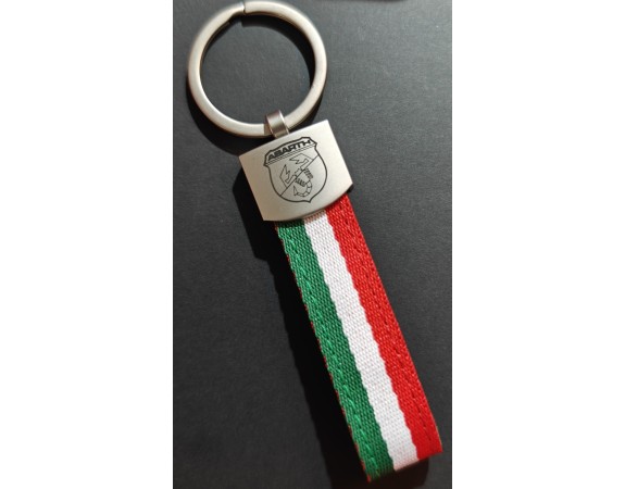 Tricolore lanyard keyring