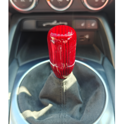 Red "carbon fibre" gearknob