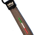 Alcantara lanyard keyring